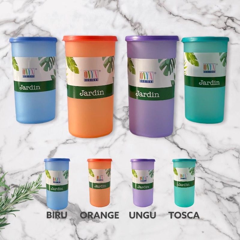 GELAS TUMBLER DENGAN TUTUP 530 ML PLASTIK ONYX MURAH / BOTOL MINUM / TEMPAT MINUM WARNA