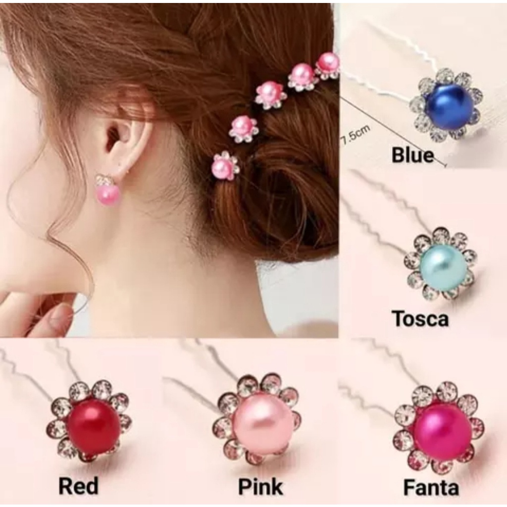 Tusuk Konde Aneka Motif Dan Warna - Tusuk Sanggul - Hairpin Colorfull - Hiasan Rambut