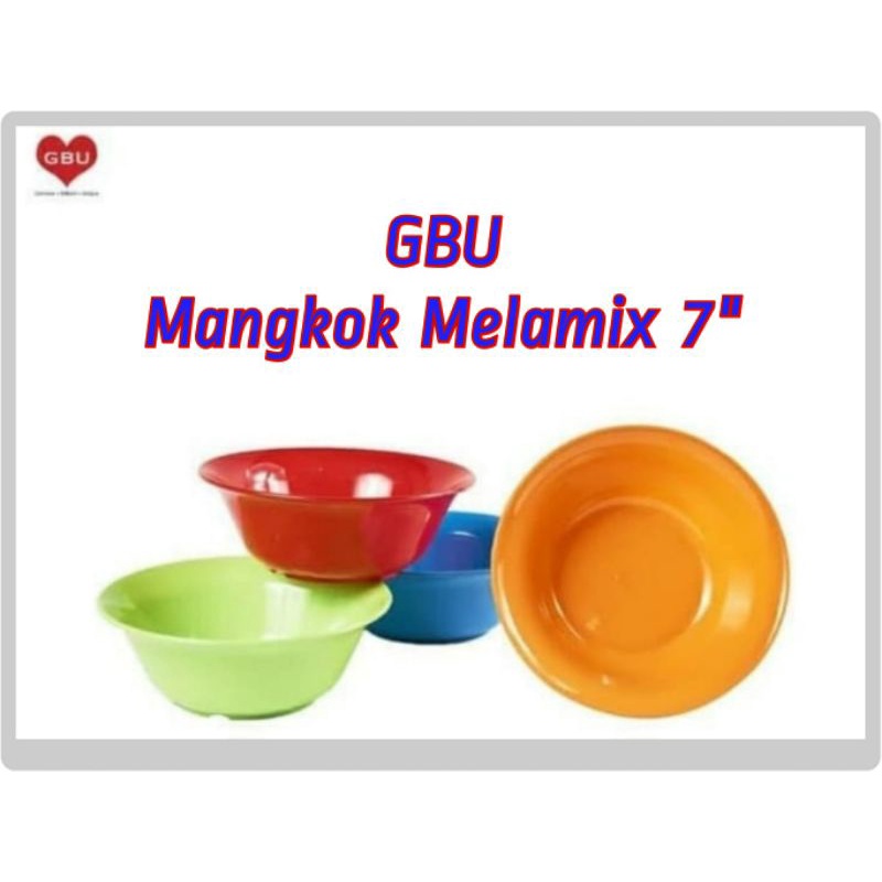 GBU Plast Mangkok Melamix 7inch MKS-007