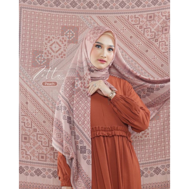 Zetta Scarf ORI Yessana Hijab Voal Premium Segiempat Lasercut Original Uk 120×120 cm