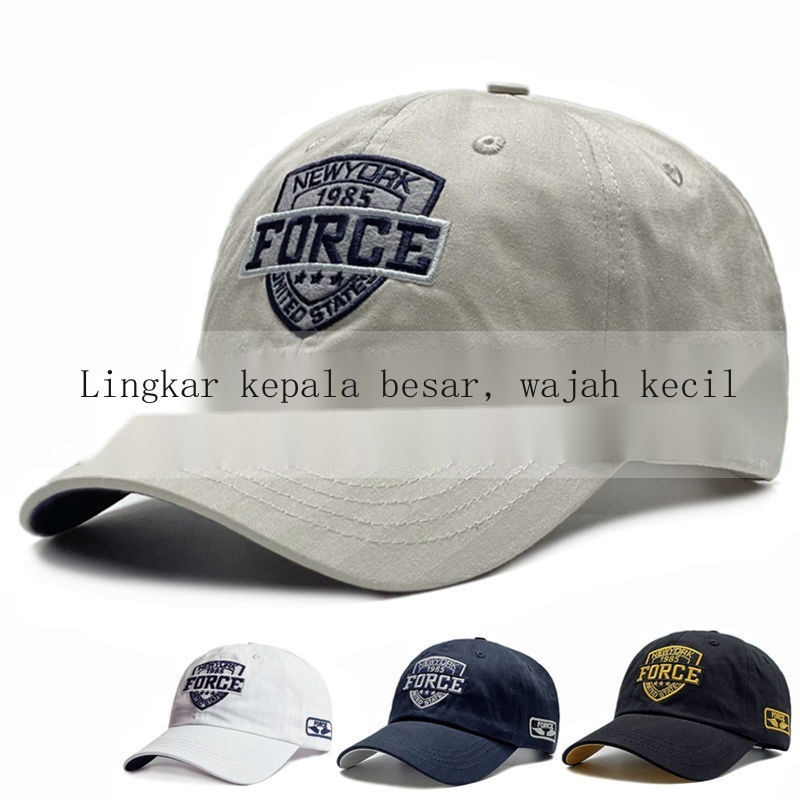 Topi Eiger Original Pria ✥Topi pria besar lingkar kepala musim panas tabir surya ukuran besar memunc