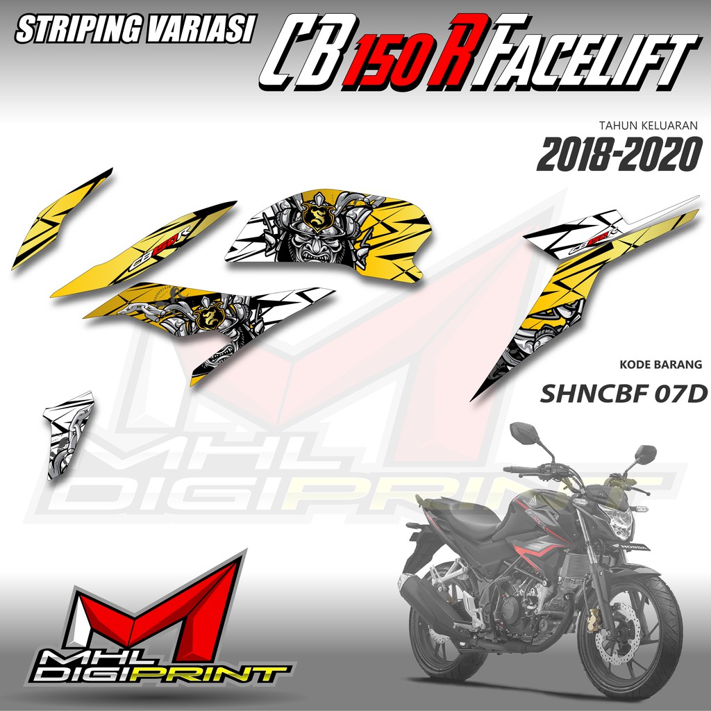 STRIPING VARIASI NEW CB 150R FACELIFT - STIKER NEW CB 150R - SHNCBF 07