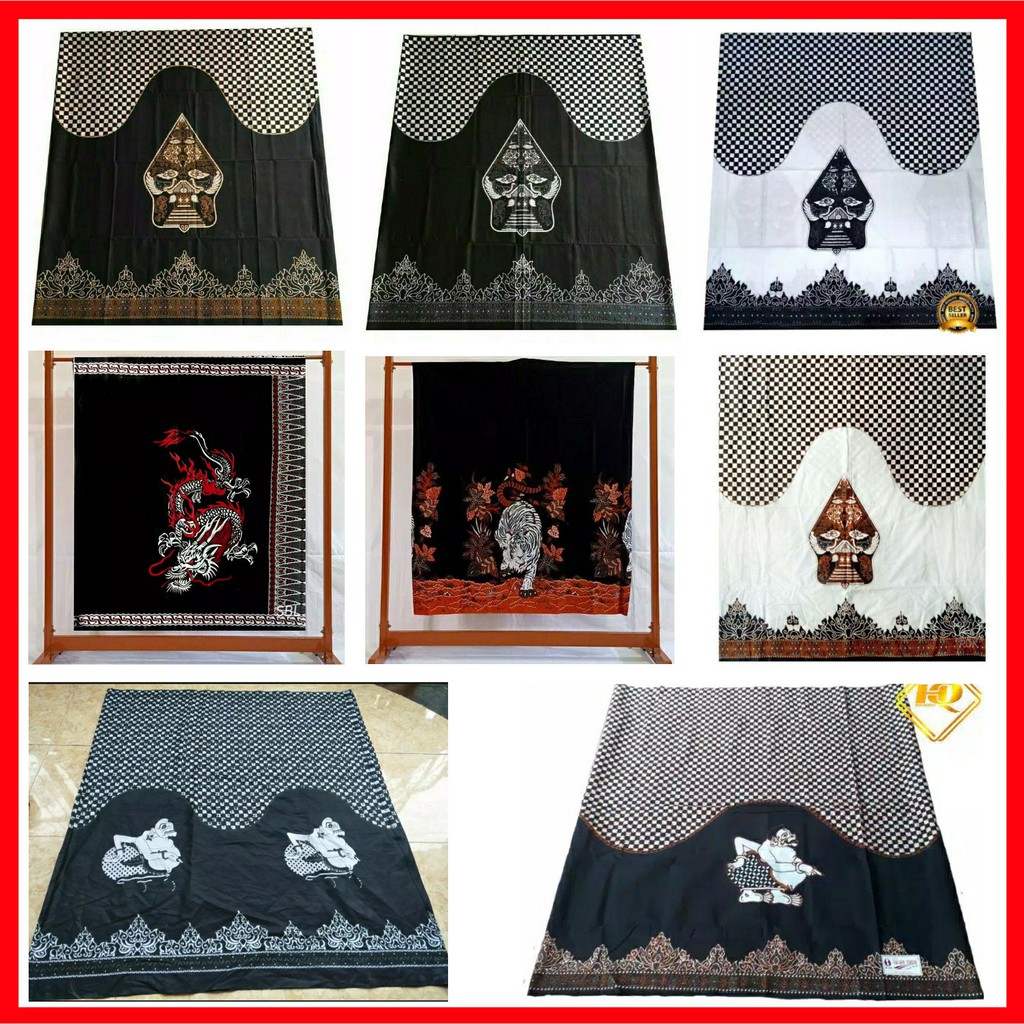 Sarung Wayang Dewasa Batik Sarung Wayang Dewasa Gunungan Wayang Semar Sarung Tenun Asli