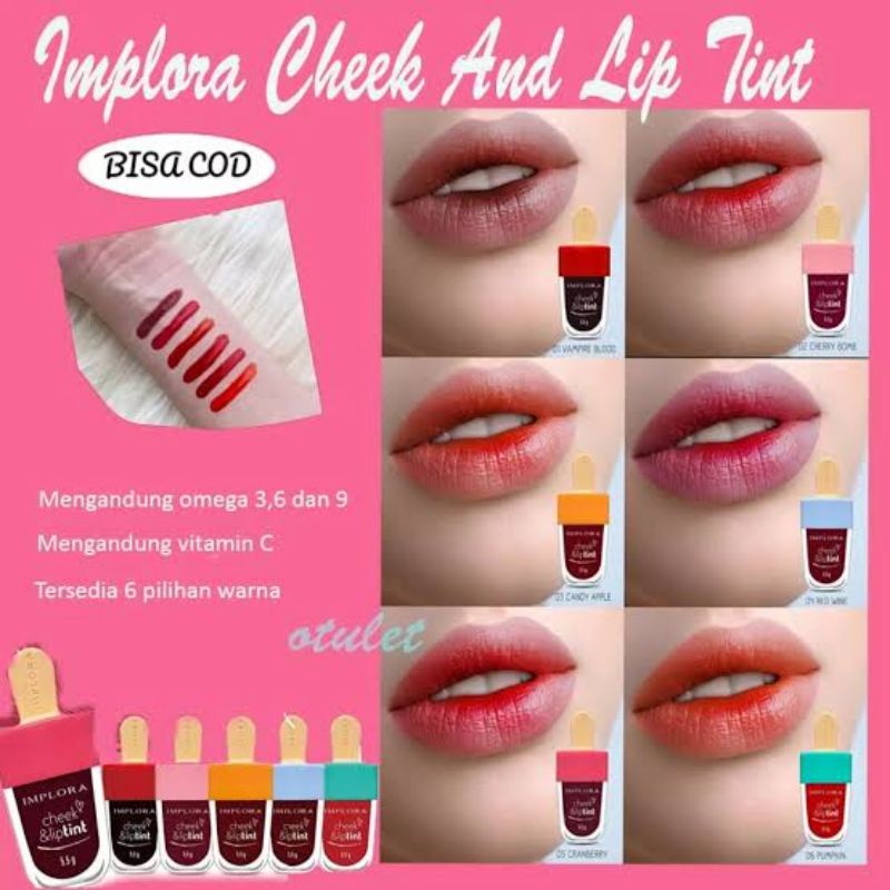 Implora Cheek &amp; LIPTINT / Lip Tint  Implora