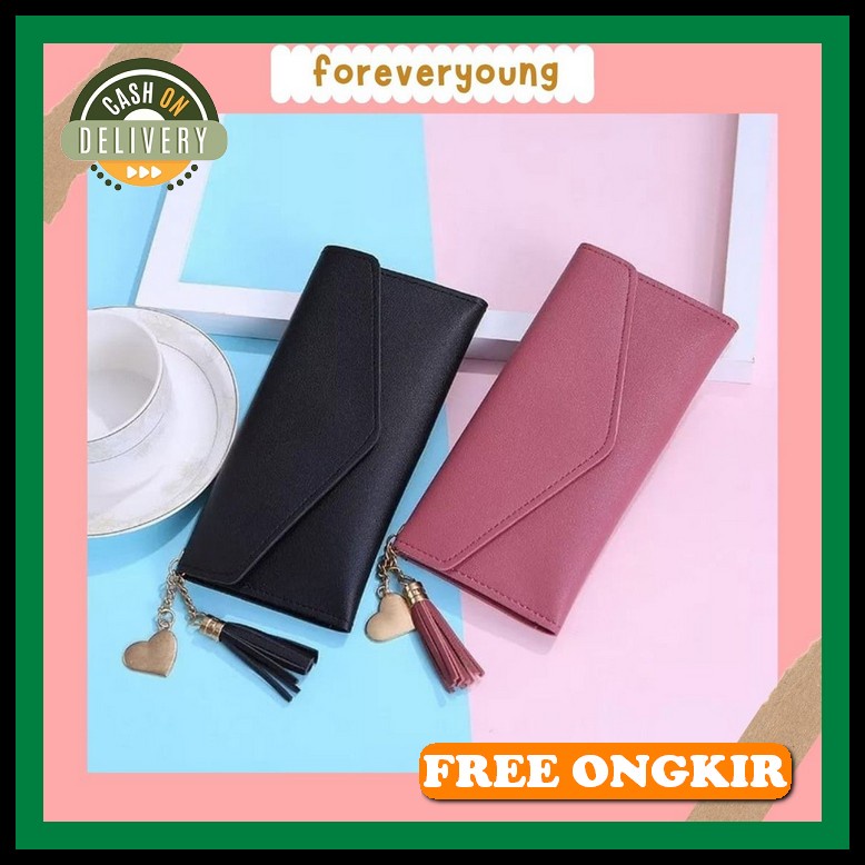 [G_012] Dompet Kecil Wanita Kulit Premium Import Branded Fashion Korea Batam Murah Saraca Panjang ( 