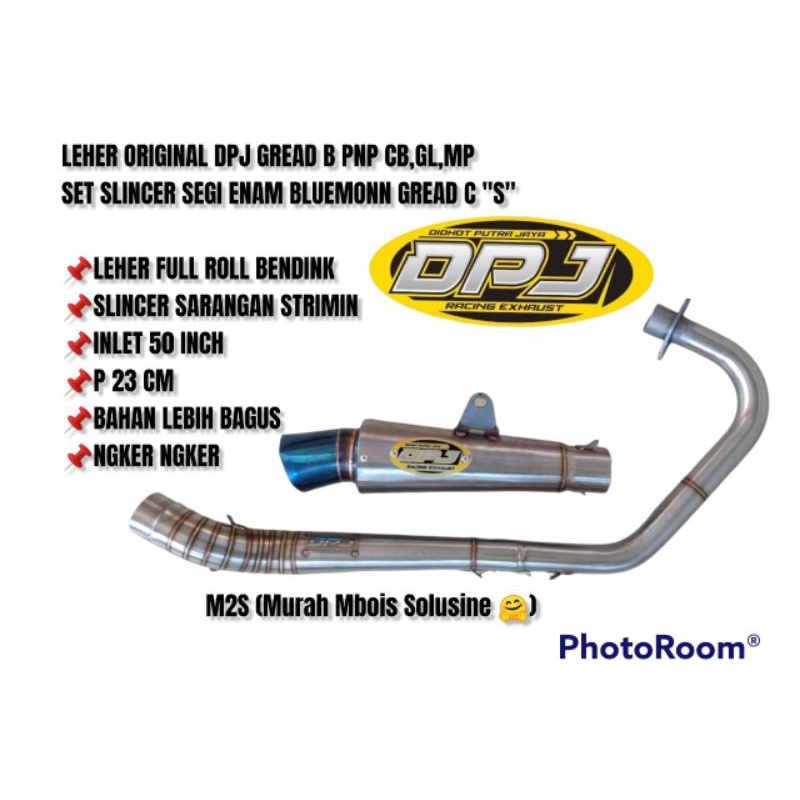 knalpot DPJ set PNP MP CB GL TIGER