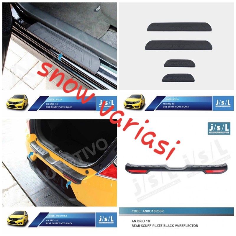 ALL NEW BRIO 2018 2020 2021 SILLPLATE PINTU INJAKAN SAMPING BELAKANG