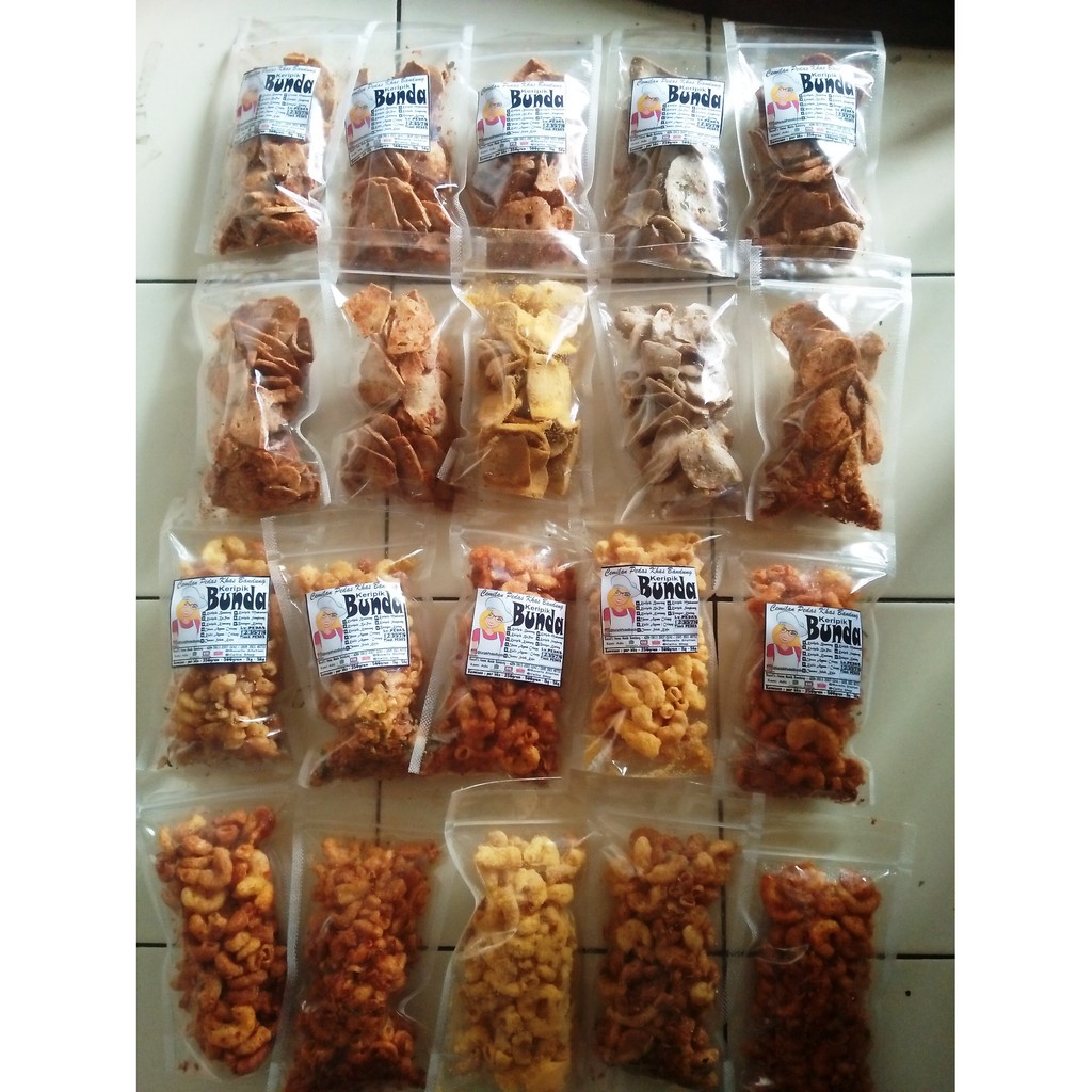 

Keripik Basreng & Makaroni 1bal 20 bungkus