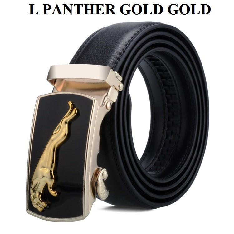 Ikat Pinggang Impor Pria PANTHER Eropa Fashion Belt Ban Gasper Gesper Sabuk Cowo Kulit Men Belt