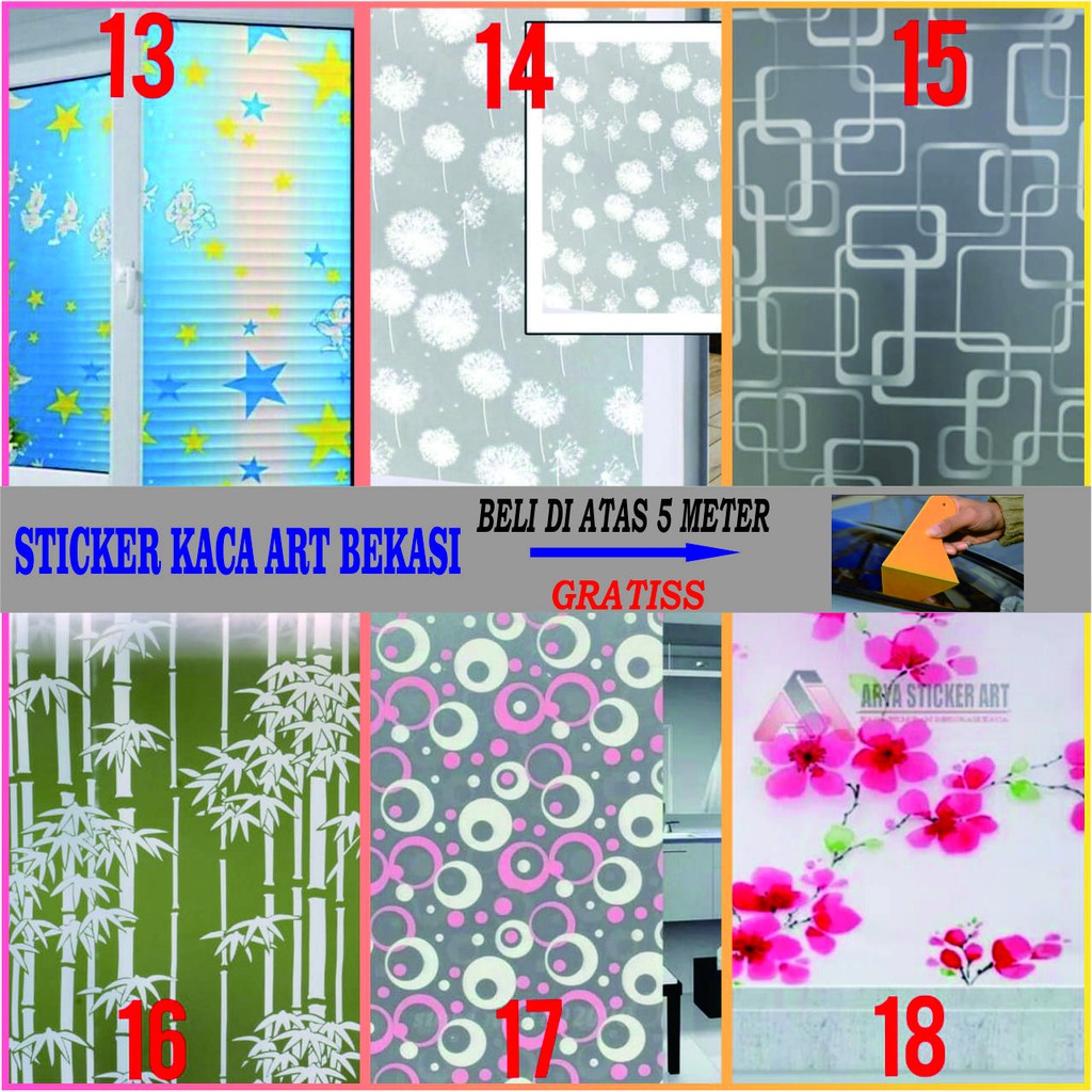 STIKER KACA JENDELA / STICKER KACA JENDELA MURAH / STIKER KACA MOTIF