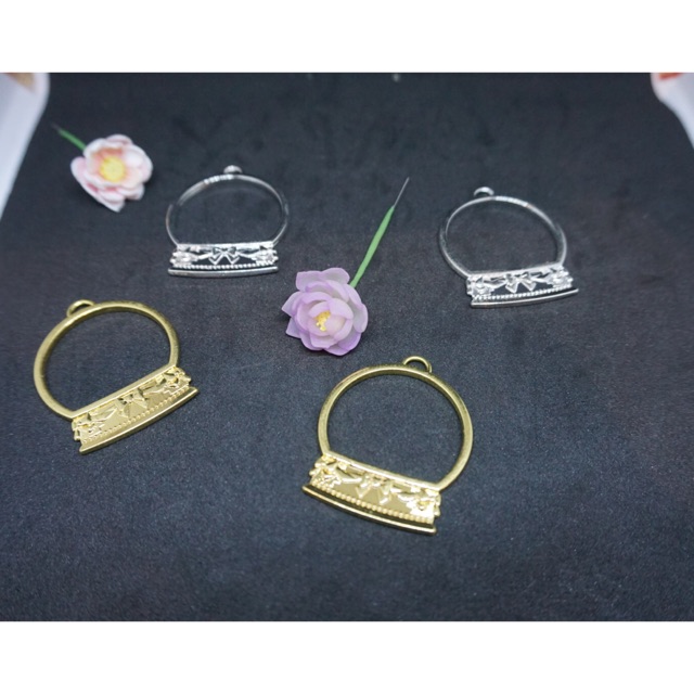 Bezel dome snow globe, bingkai resin dome snow globe