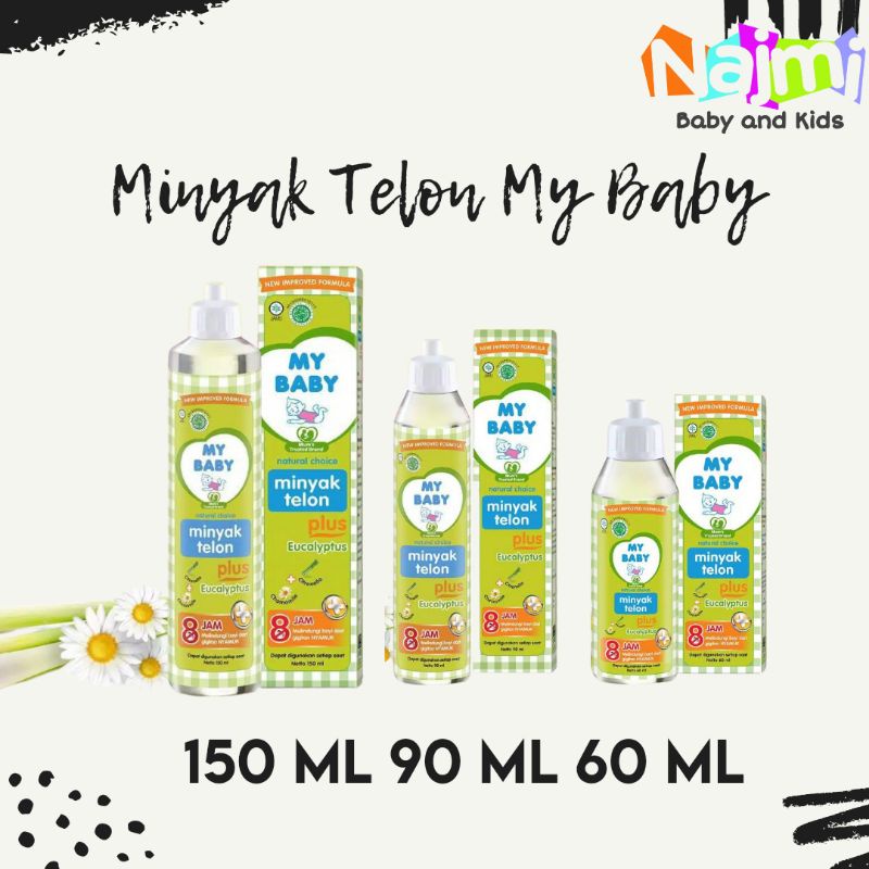 My Baby Minyak Telon Plus Eucalyptus Lavender 60 ml 90ml 150ml /Baby Oil / Minyak Telon Bayi