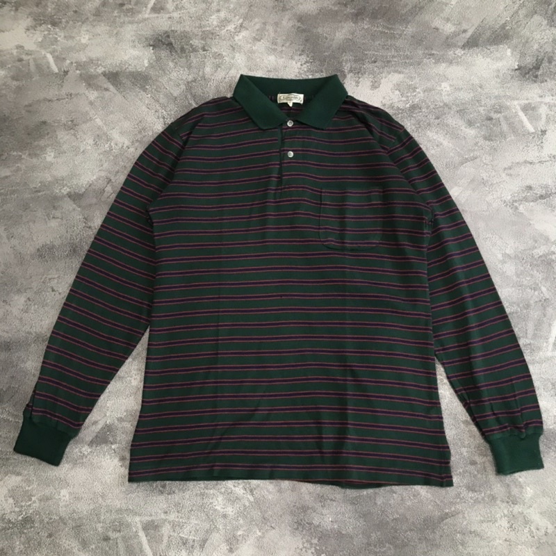 Polo shirt strip Lincoln / kaos polo garis garis mirip baju uniqlo iqbaal strip garis garis best col