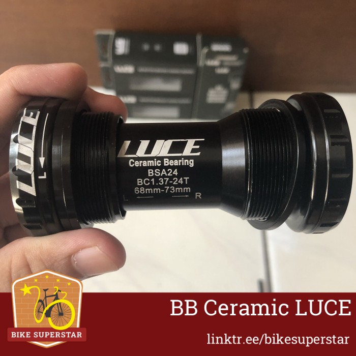 Luce Bottom Bracket BB Ceramic Bearing Super Hollow Tech HT 2 sepeda