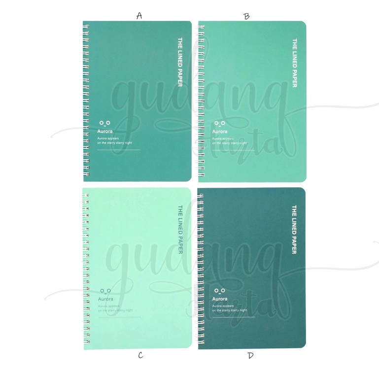 

GCC Notebook A5 Spiral Shade Of Green Buku Tulis Hjau Polos GCC 3088337
