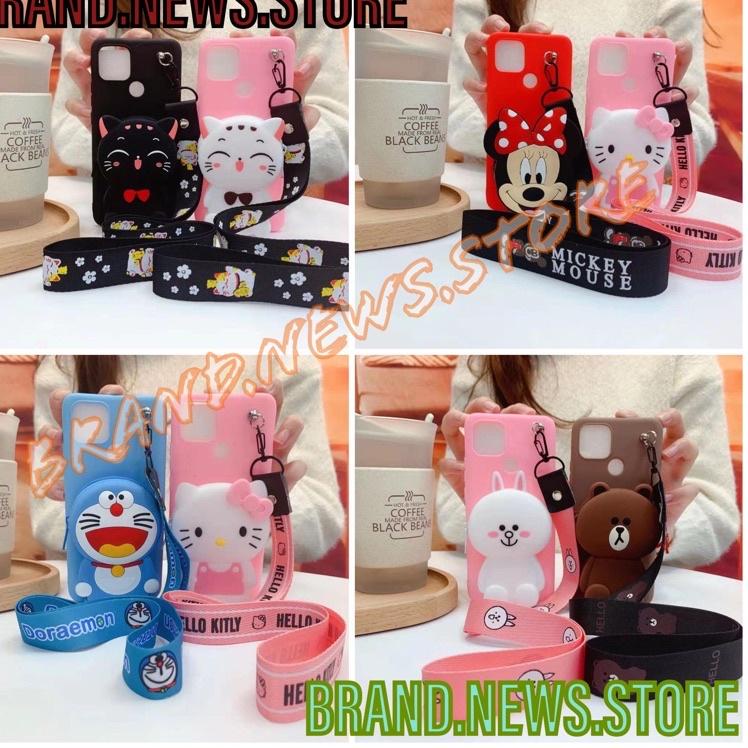 OPPO A54/ A16/ A15/ A15S/ A7/ A5S/ AA12/ A3S/ A53/ A33/ SOFT CASE KARAKTER/BONEKA DISNEY DOMPET KOIN