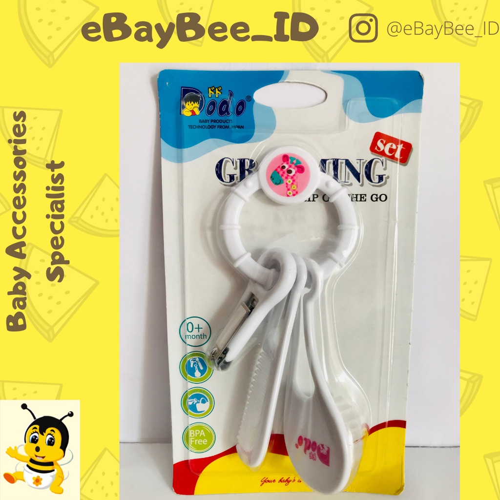 eBayBee_ID DODO Grooming Set Baby | Gunting Kuku + Sikat Sisir Set BAYI ANAK | 0+