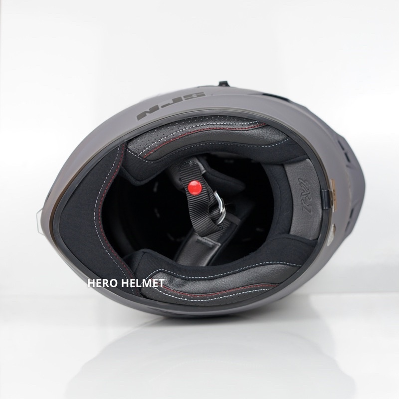 Helm Fullface NJS ZX-1 Stone Grey Doff-4