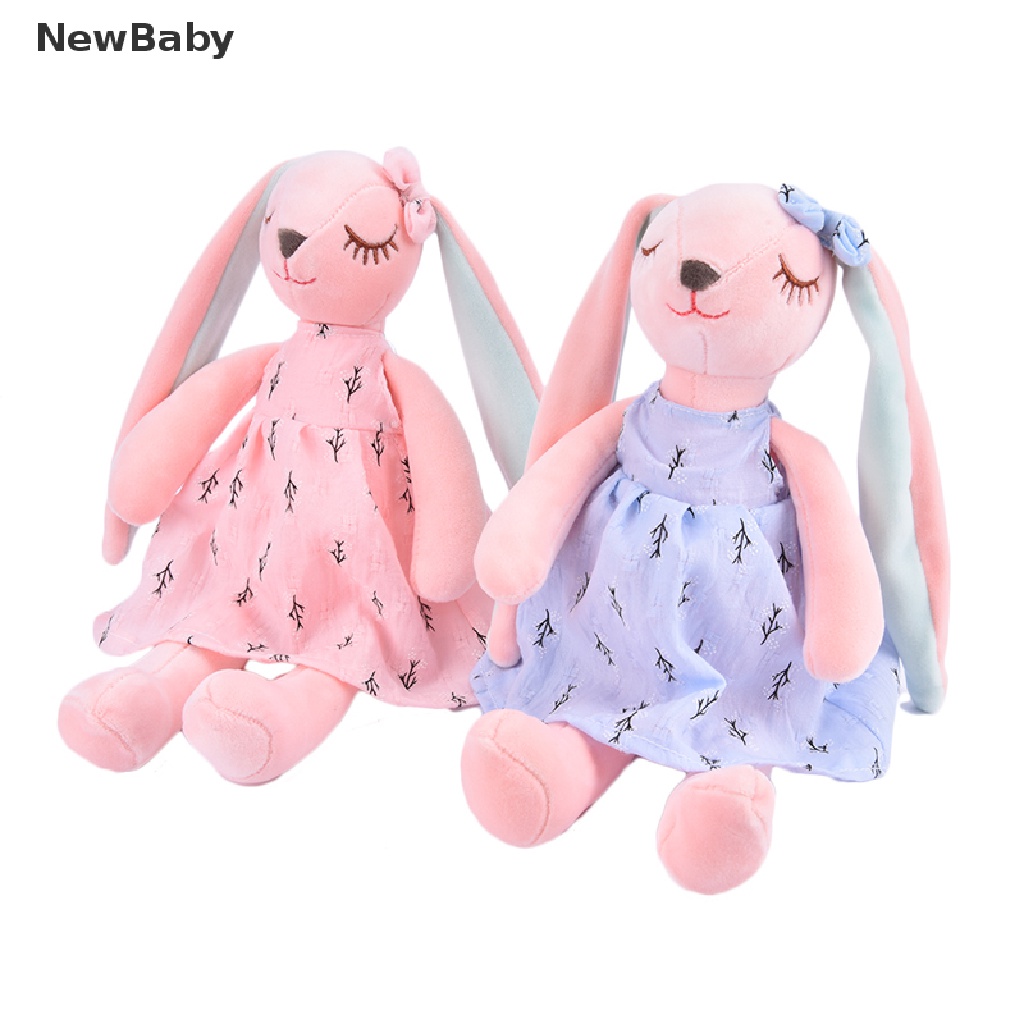 Mainan Boneka Kelinci Telinga Panjang Bahan Plush Untuk Bayi