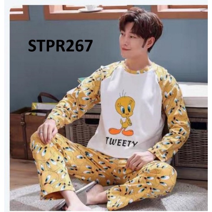 Baju Tidur Pria Baju Tidur Cowok Piyama Pria Piyama Cowok Monkey - XXL