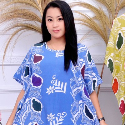 Ms Gamis Batik Sriwedari Maxi Bumil/busui Katun Sogan Allsize & Jumbo Cod Gamis Batik Murah