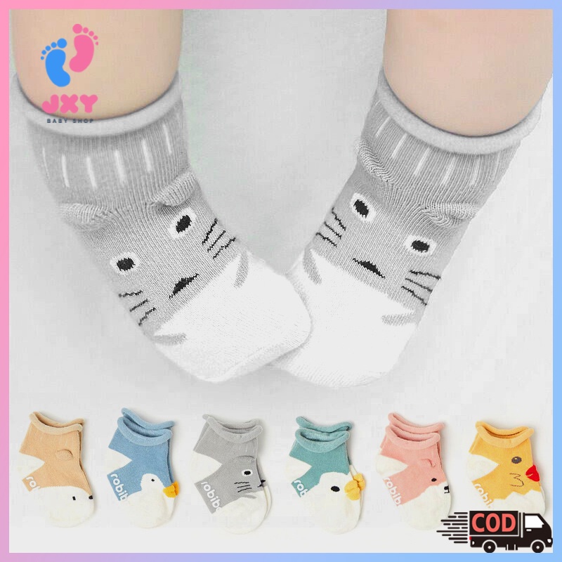 Kaos Kaki Bayi Motif Hewan Baby Socks Animal/kaus kaki bayi/kaus kaki anak-anak  L245/246