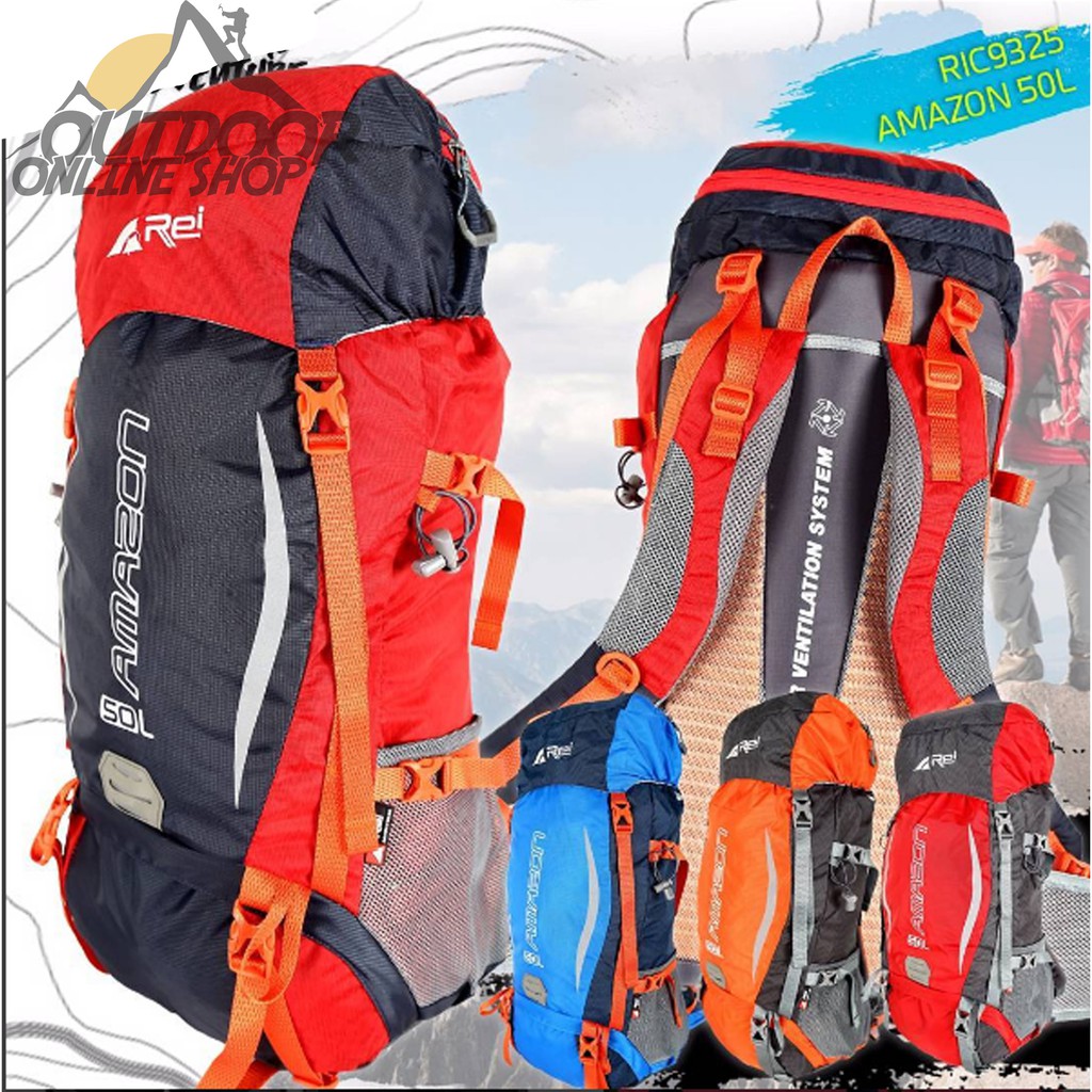  TAS GUNUNG  REI AMAZON 50L Shopee Indonesia