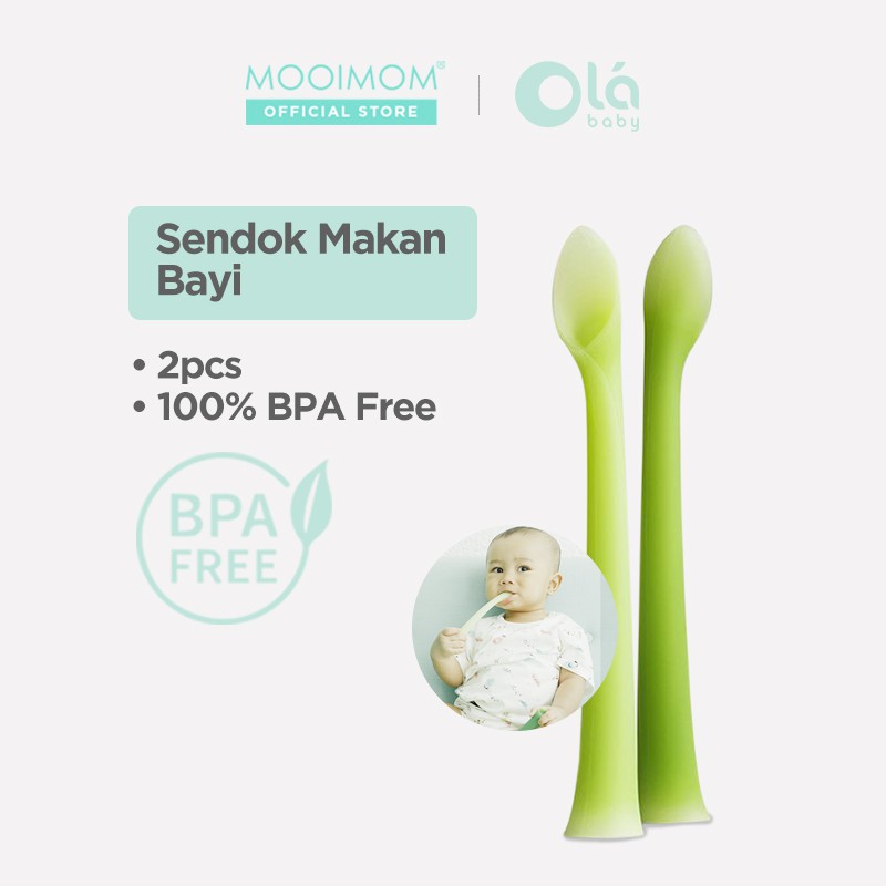 Olababy Feeding Spoon Sendok Makan Bayi - Hijau