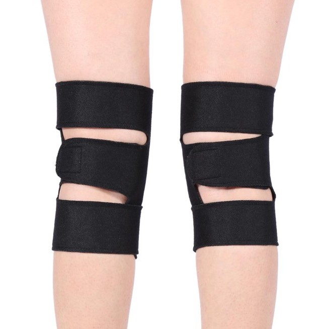 1 Pair 2Pcs Sabuk Terapi Lutut Magnetik Deker Pelindung Pemanas Lutut Theraphy Self Heating Knee Pad