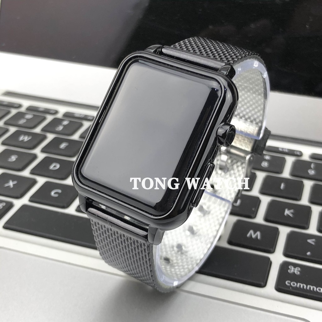 ✅1 JAM TANGAN WATCH RUBBER HITAM TOUCH SCREEN CASE WARNA WATCH WANITA PRIA M75