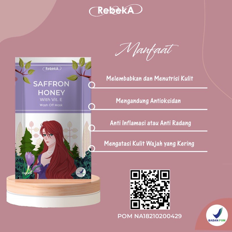 MASKER WAJAH BPOM - PETAL WITH VITAMIN BEADS &amp; EKSLUSIF MASK BY REBEKA BEAUTY