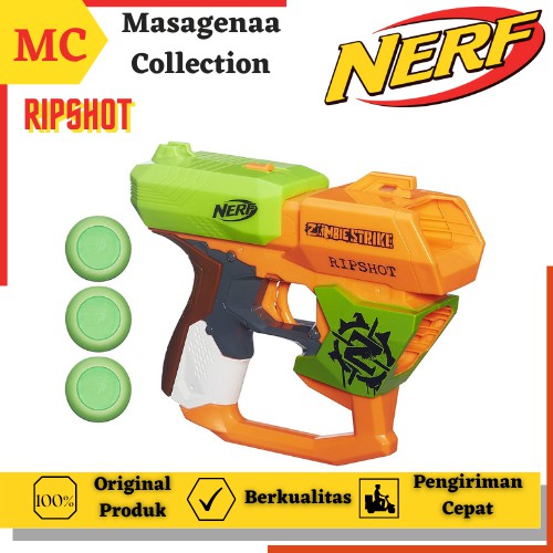 Maenan Mainan Tembak Tembakan Pistol Pistolan Anak Anak Laki Laki Nerf Zombie Strike Ripshot Gun Ori