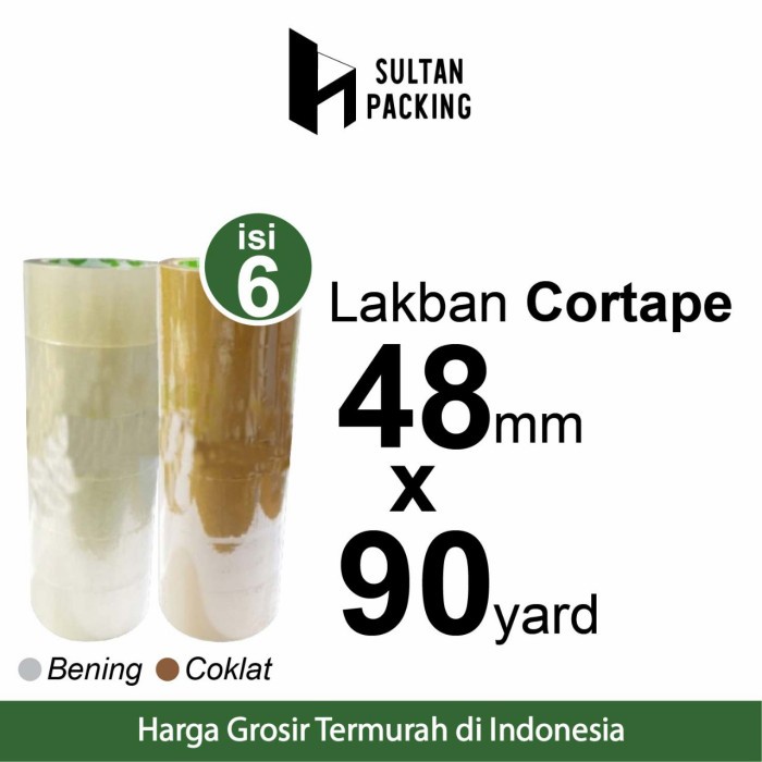 

Diskon Lakban 48Mm X 90Yard Cortape Plakban Isolasi Premium Termurah / Selop Gilaa!!!