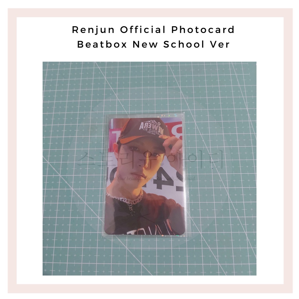 [Booked] NCT Dream Renjun Official Photocard Beatbox New School Version - Renjun Topi