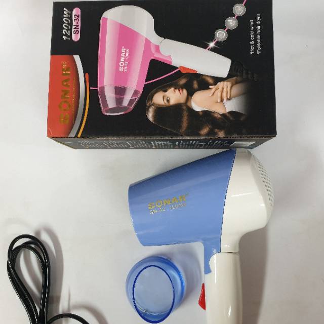 HAIRDYER SONAR SN-32 ALAT PENGGERING RAMBUT MINI HAIRDRYER  RAMBUT SALON MURAH BISA DILIPAT