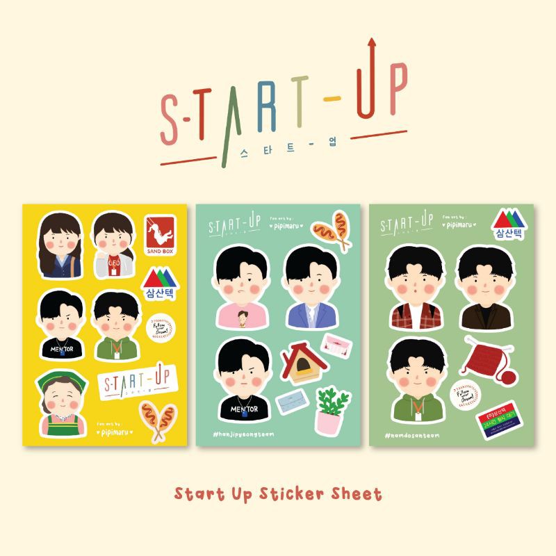 

Start Up Korea Fan Art Stickers by Pipimaru