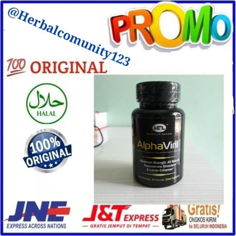 ( Terlaris ) Alpha Viril Suplemen Stamina Pria Original