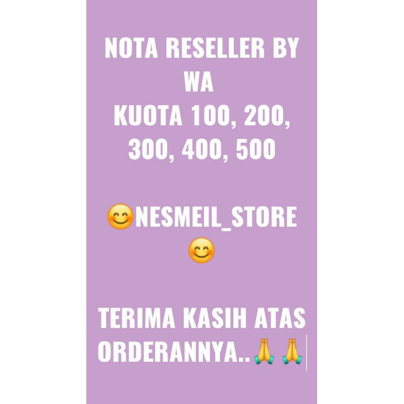 

NOTA WA RESEL