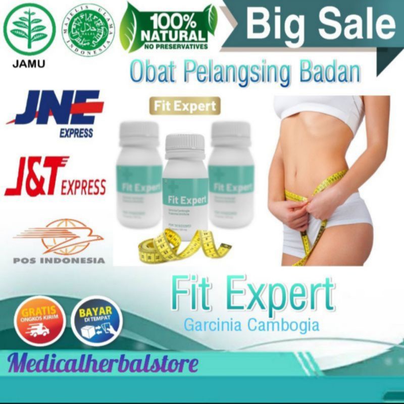Fit Expert Asli 100% Original Obat Pelangsing Badan