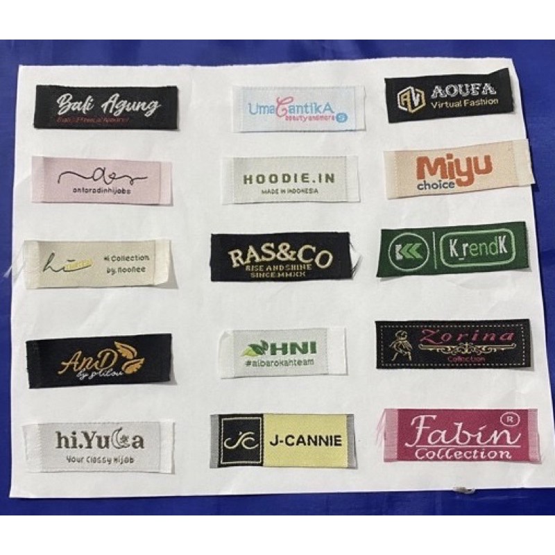 Label woven High Density (2000 pcs)