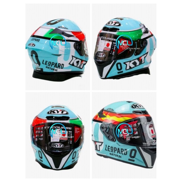 Helm KYT TT Course Dalla Porta | Leopard / TTC Dalla Porta / Produk Original