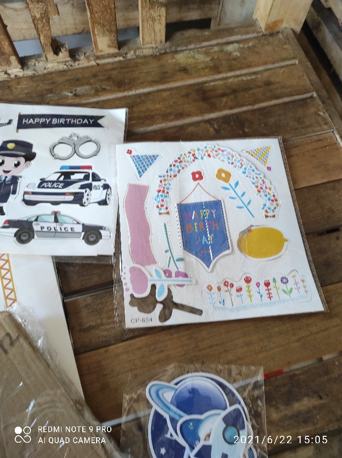 Cake Topper Happy Birthday Paper Mix Set