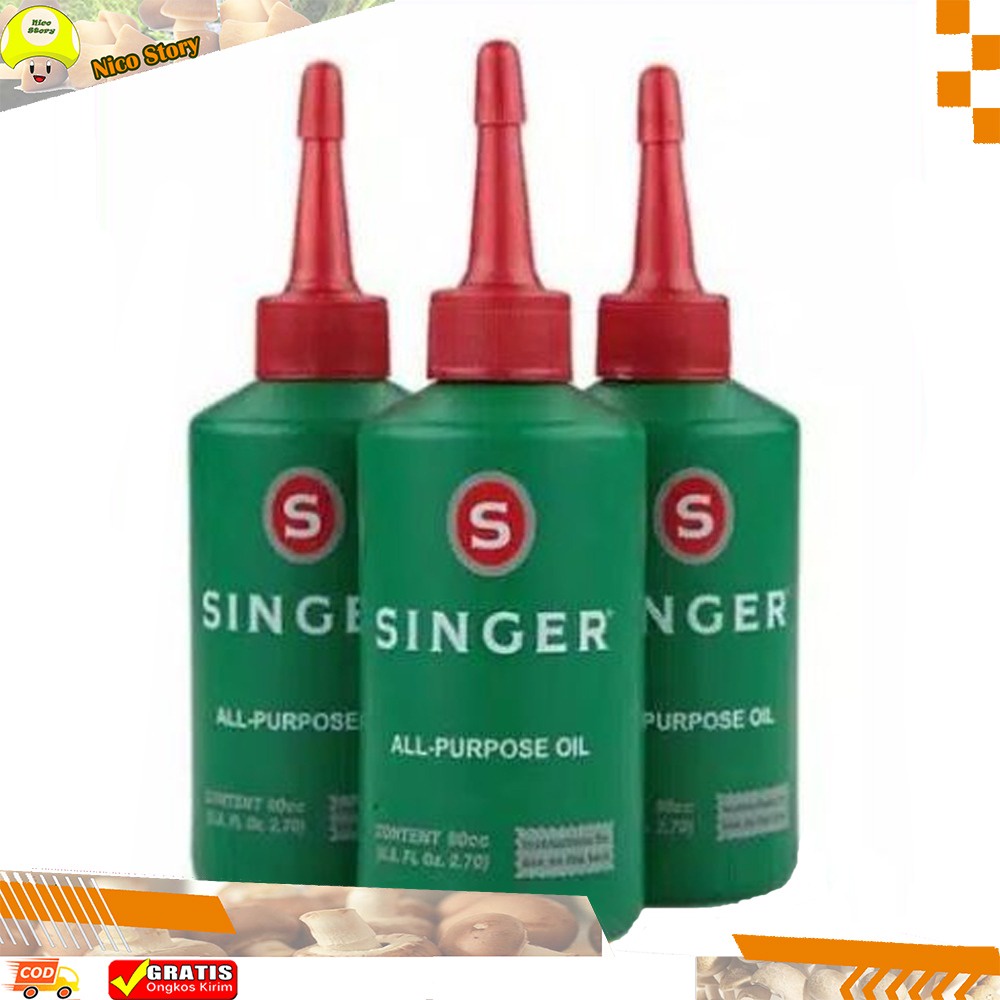 (NCS) 100% ORI MINYAK PELUMAS ANTI KARAT MEREK SINGER UNTUK RANTAI SEPEDA/ SINGER OIL ALL PURPOSE OIL