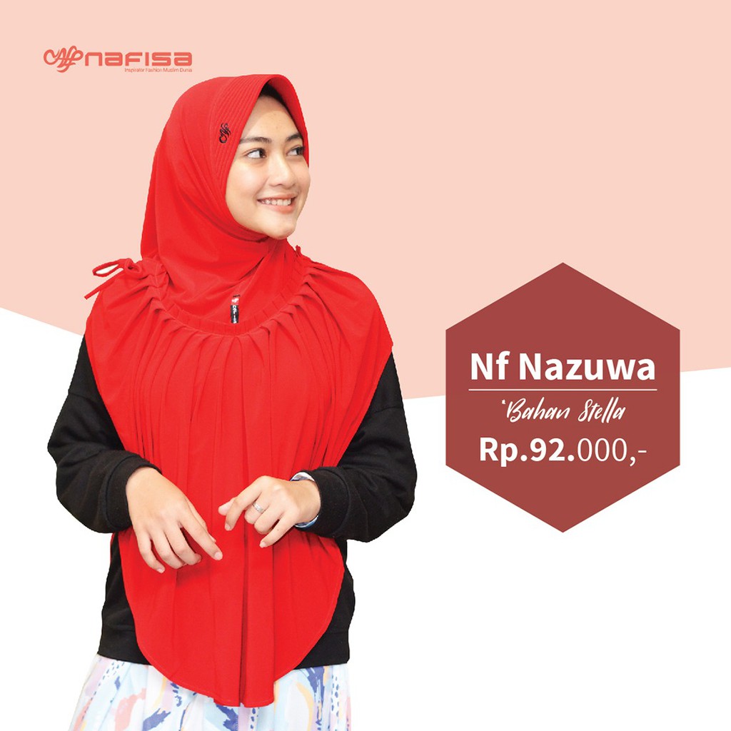 Jilbab Nafisa Nazuwa/Hijab Instan/Kerudung Murah/Berkualitas-3