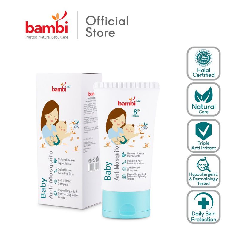 Bambi Anti Mosquito lotion Baby, krim bayi anti nyamuk