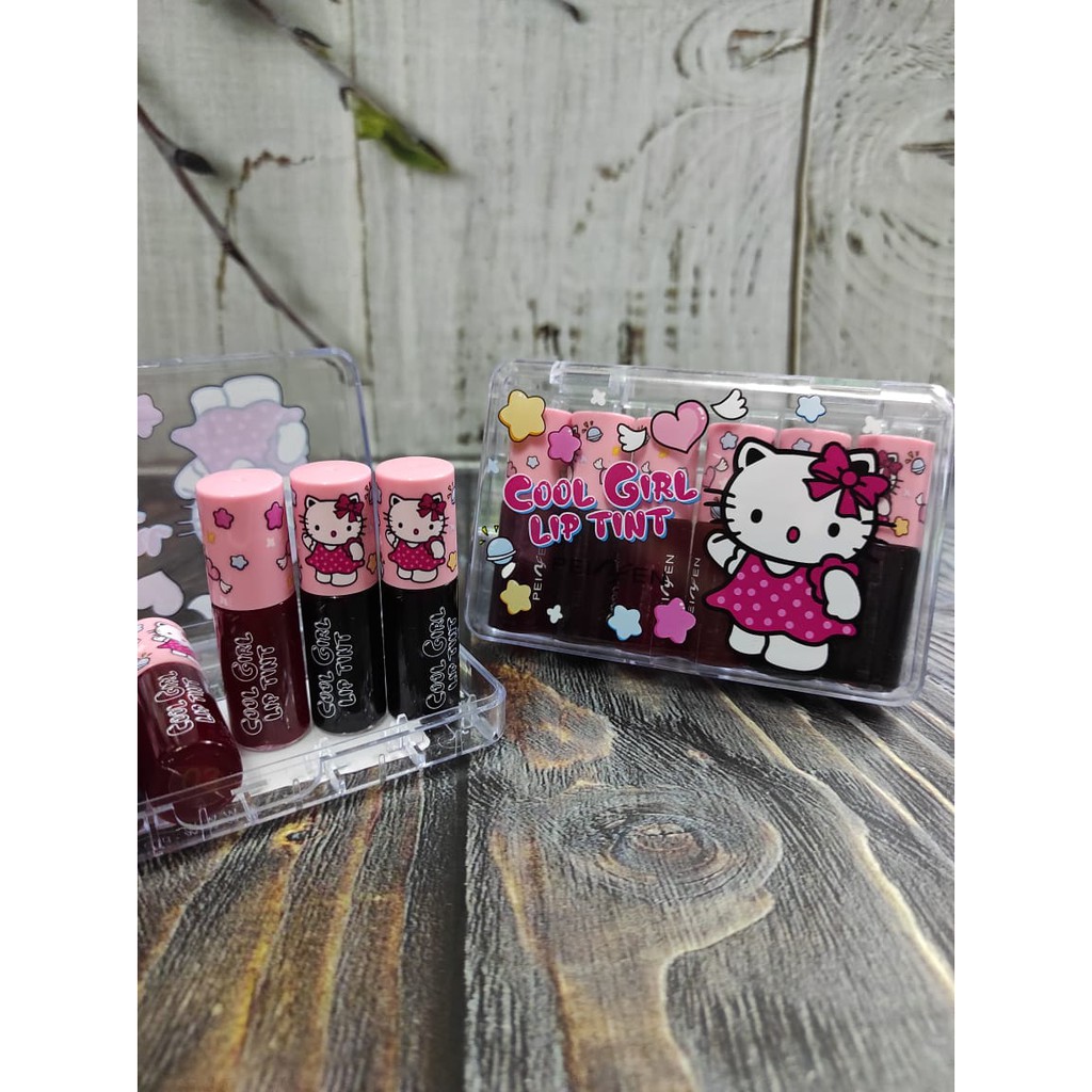 PROMO HARGA  LIP TINT/WATER TINT PNF / PEIYEN RILAKKUMA/HELLO KITTY box