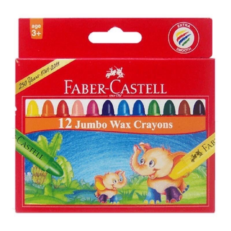 

Wax Crayon Faber Castell 12 Colour Jumbo