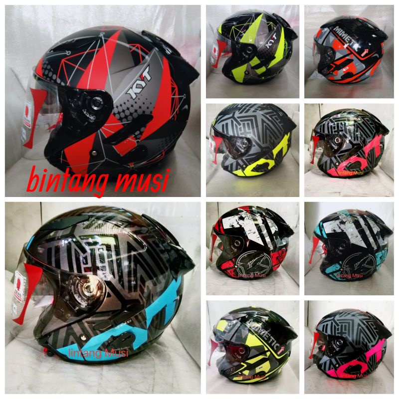 KYT GALAXY SLIDE MOTIF VISOR FLAT R