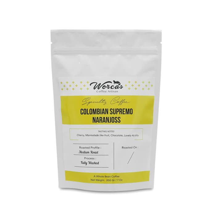 

WORCAS Arabica Colombia Supremo 200gr Medium Roasted Coffee