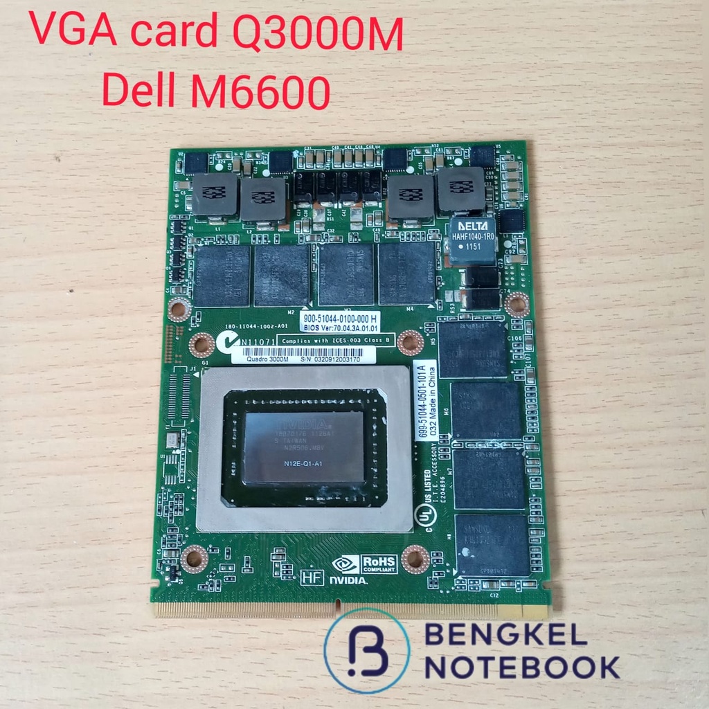 VGA Card Q3000M HP 8760W Dell M6600 M6700